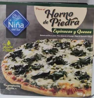 Pizza al Horno de Piedra Espinacas y Quesos