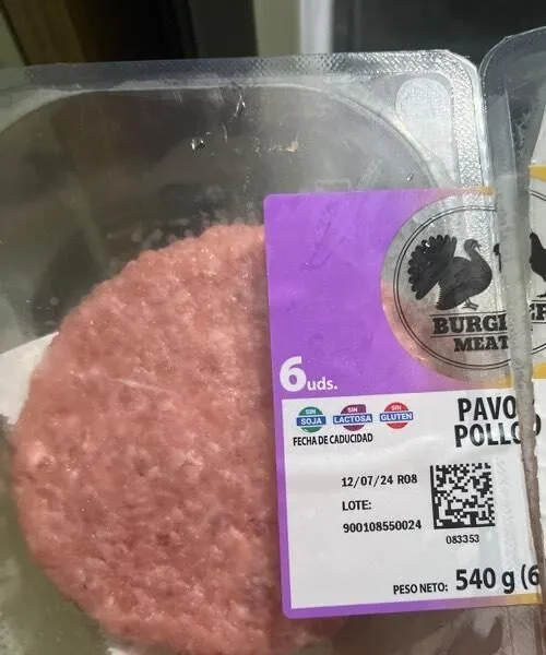 Hamburguesa pavo pollo