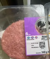 Hamburguesa pavo pollo