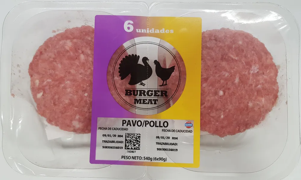 Burger de pavo y pollo