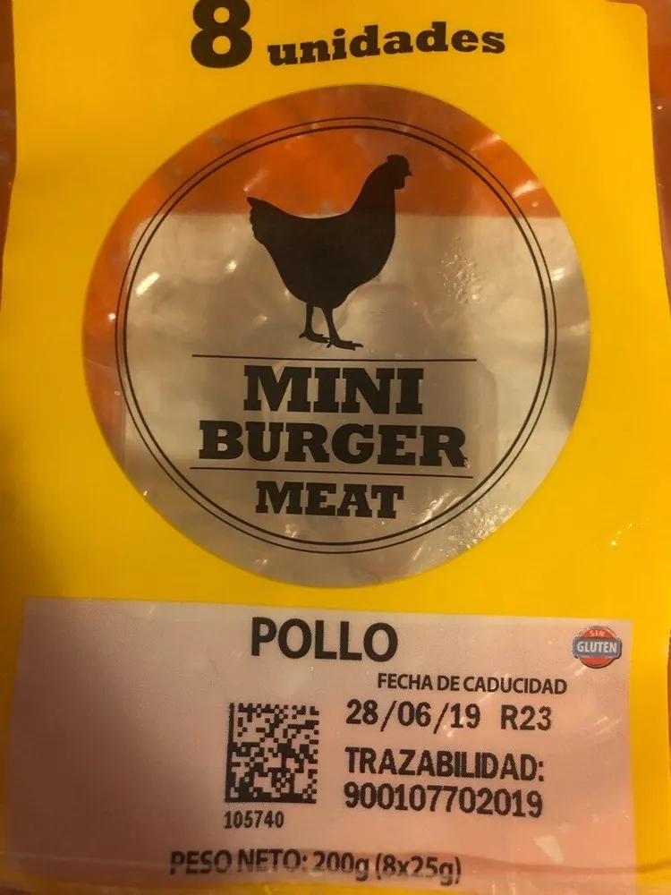 Mini burguer Meat (8 unidades)