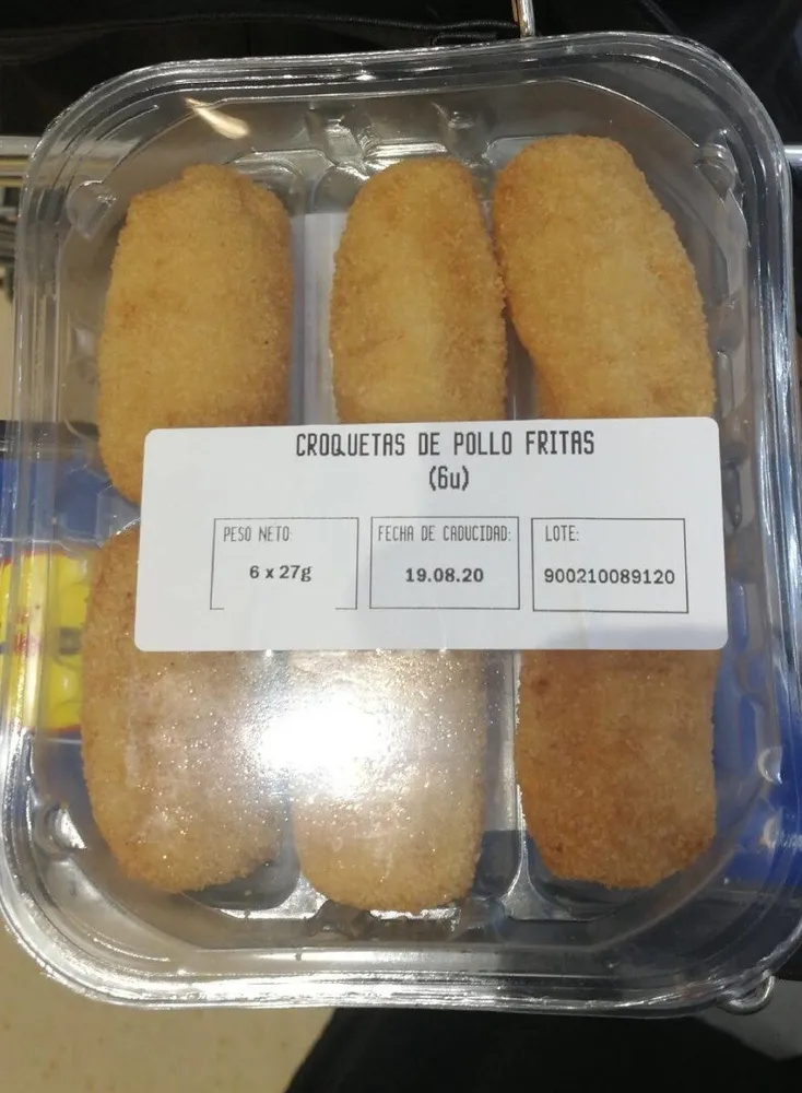 Croquetas de pollo fritas