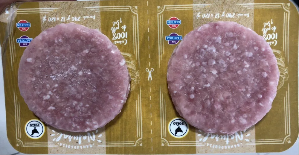 Hamburguesa natural pollo