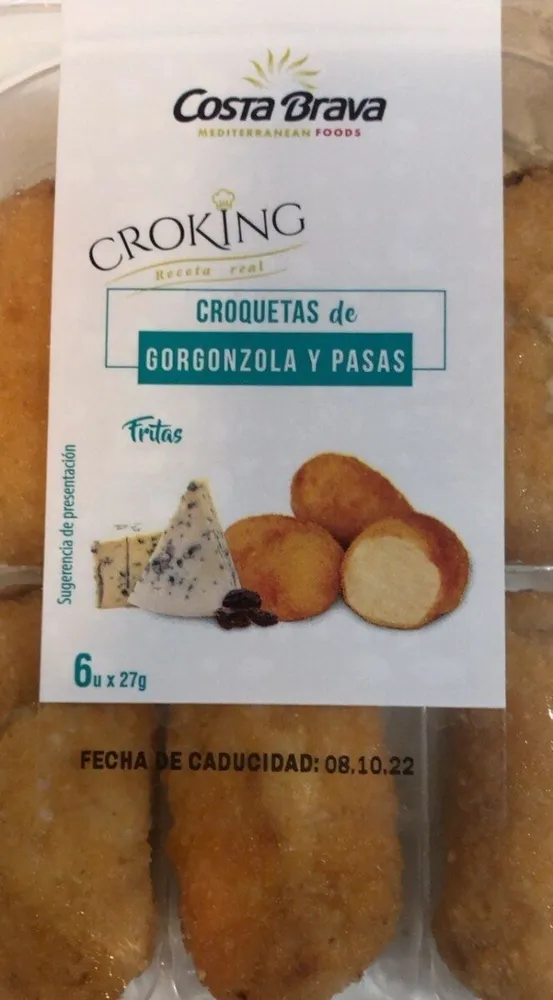 Croquetas de gorgonzola y pasas