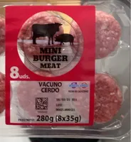 Mini burger meat