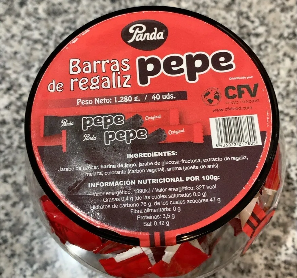 Pepe regaliz panda