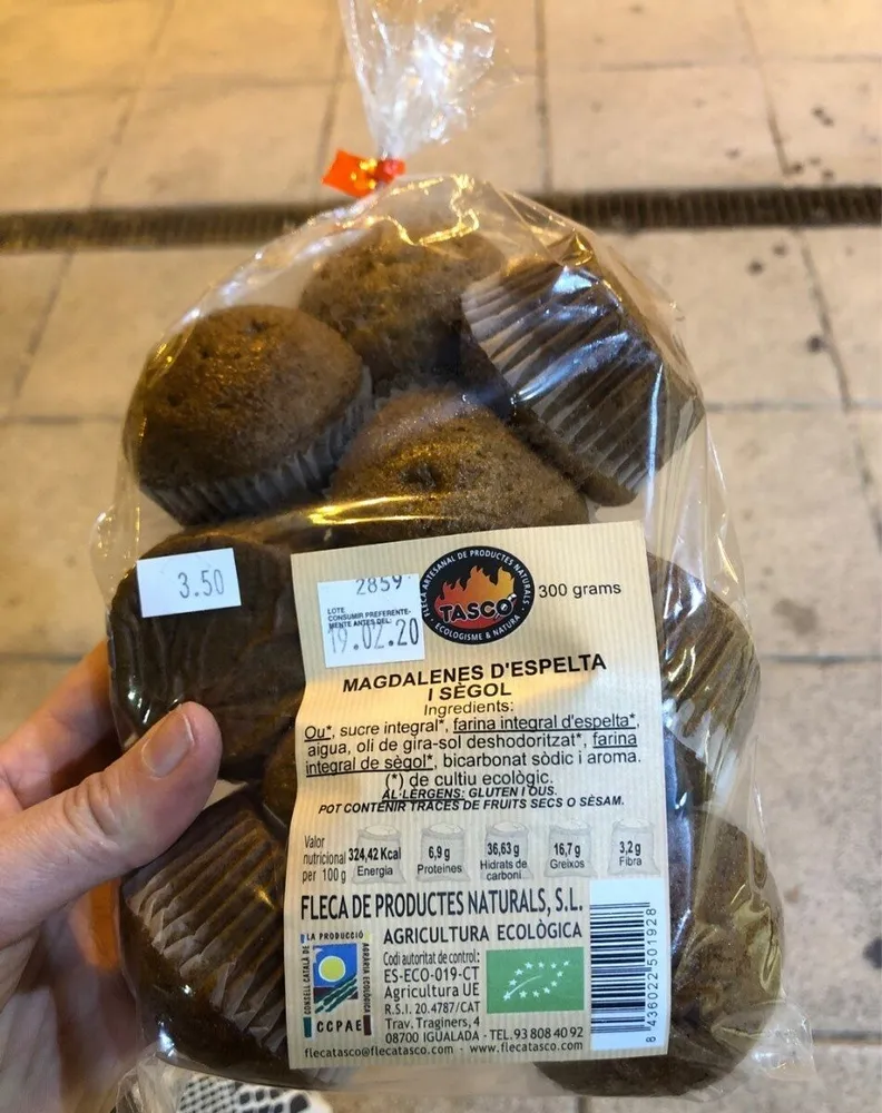 Magdalenes d'espelta i sègol