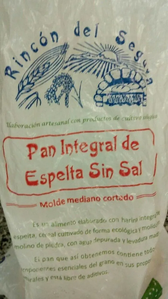 Pan integral de espelta sin sal
