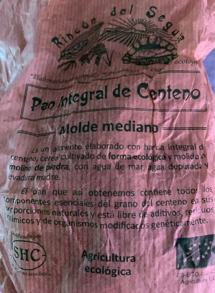 Pan integrsl de centeno