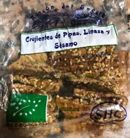 Crujientes de pipas, linaza y sesamo