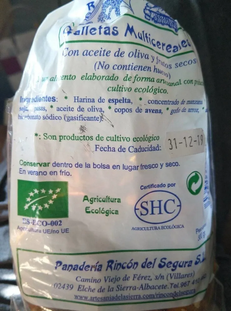 Galletas Multicereales