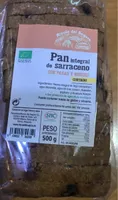 Pan integral trigo sarraceno con pasas y nueces