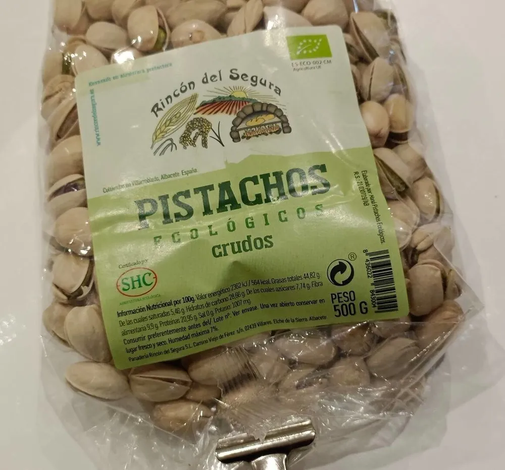 PISTACHOS ECOLOGICOS CRUDOS