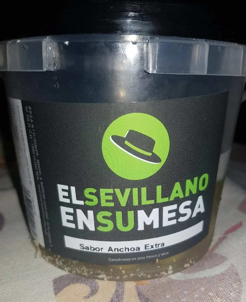 Aceitunas sabor anchoa