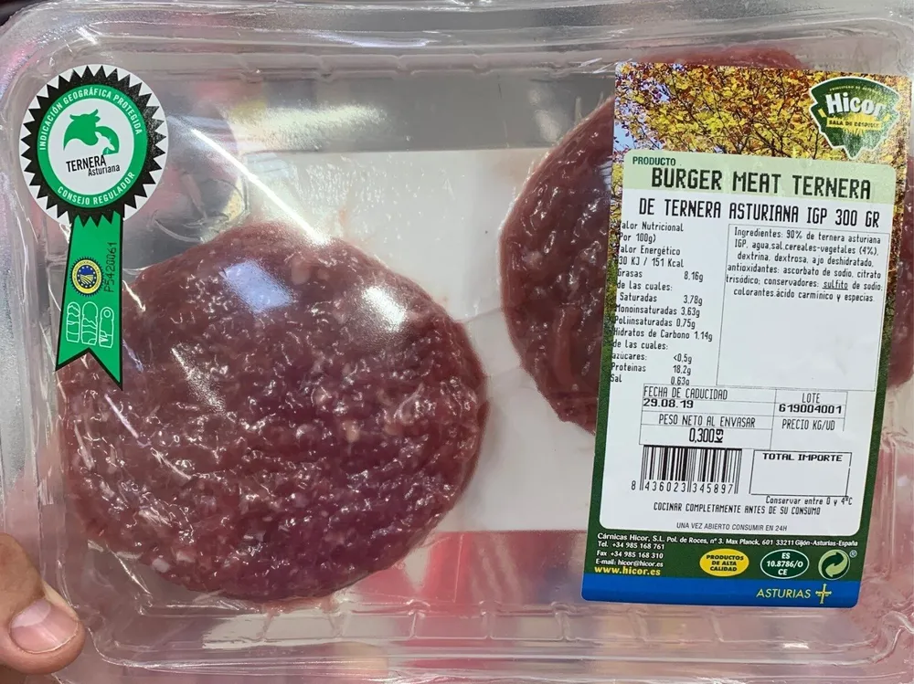 Burger meat ternera
