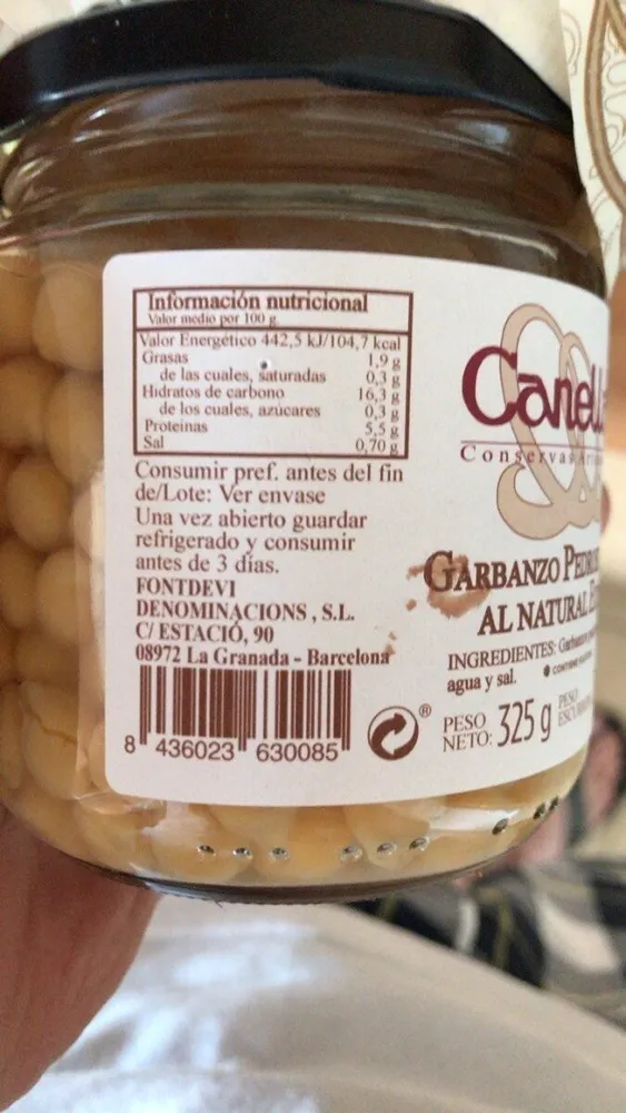 Garbanzo pedrosillano al natural extra