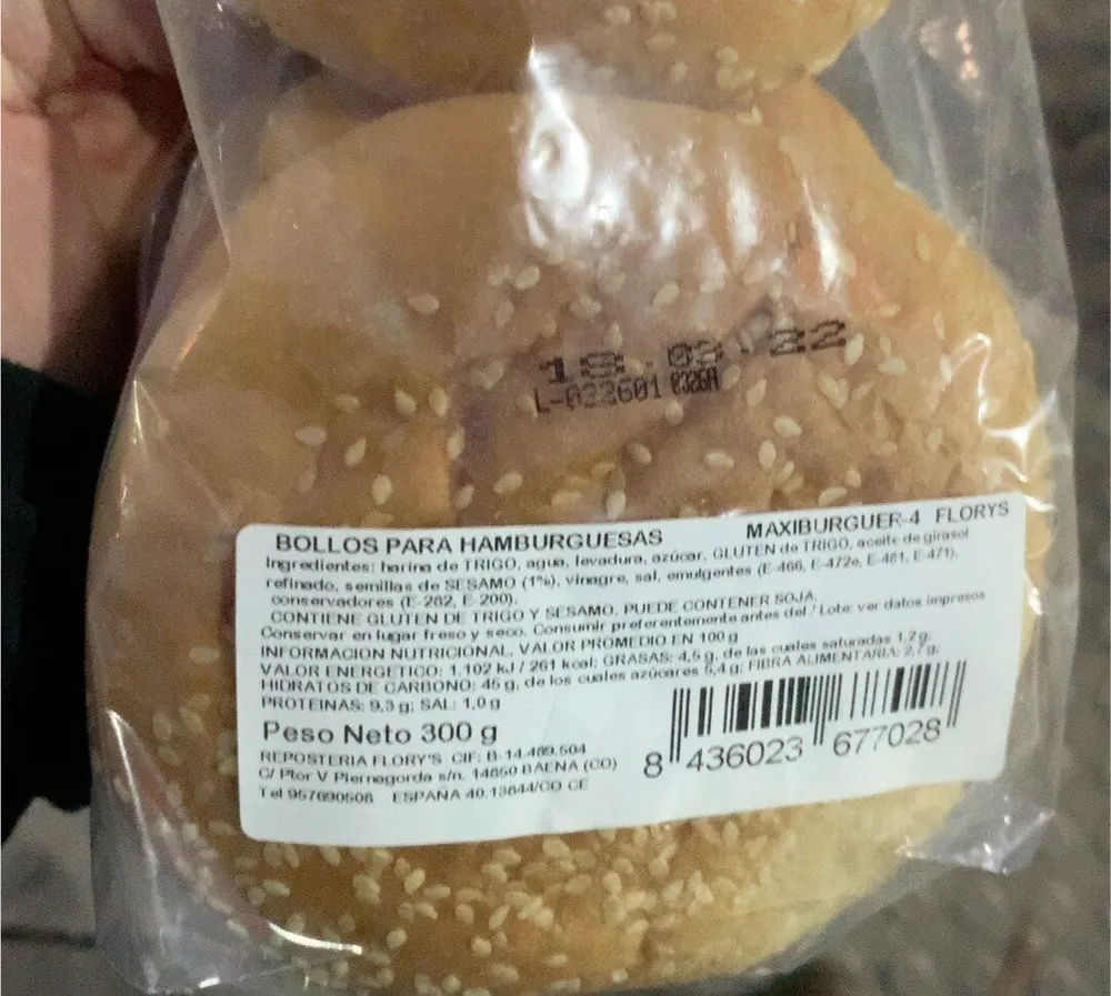 Pan de hamburguesa