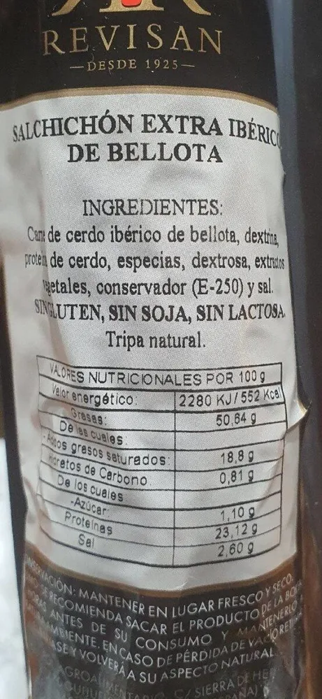 Salchichón Extra Ibérico de Bellota