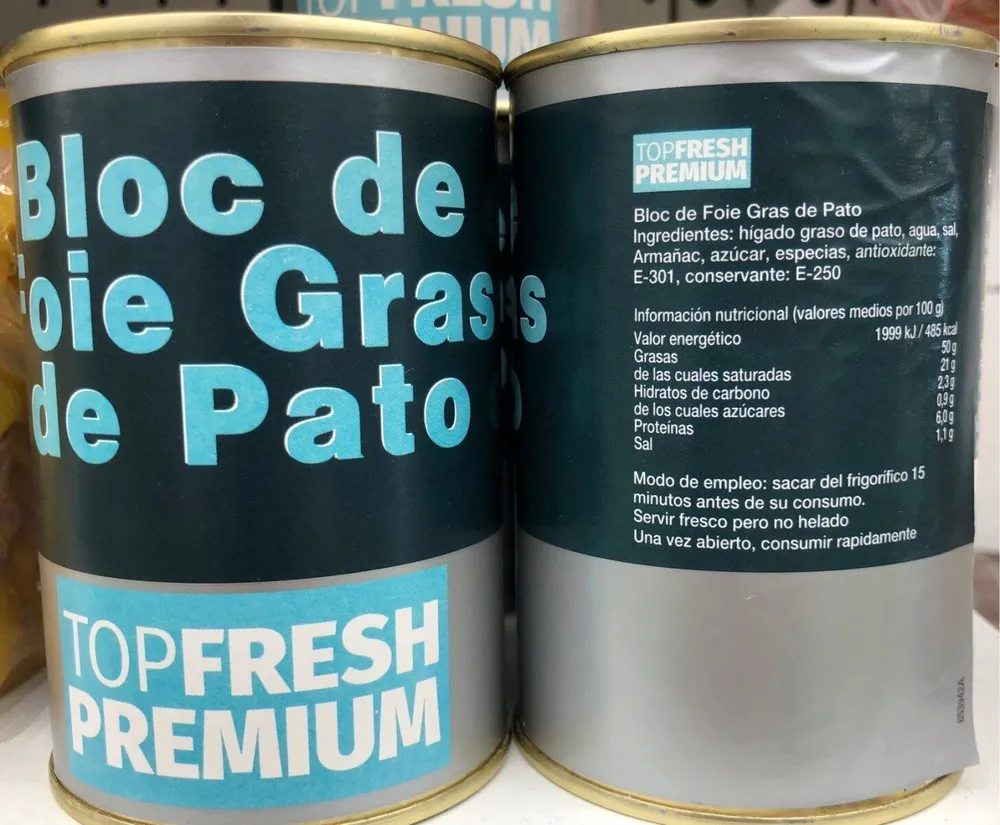 Bloc foie gras de pato