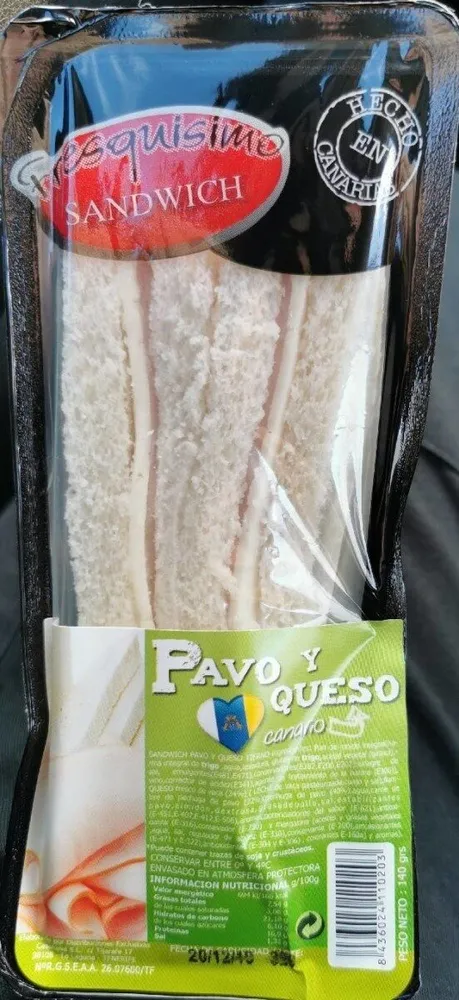 Sandwich Pavo y Queso