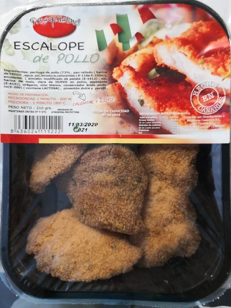 Escalope de pollo