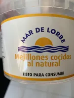 Mejillones cocidos al natural