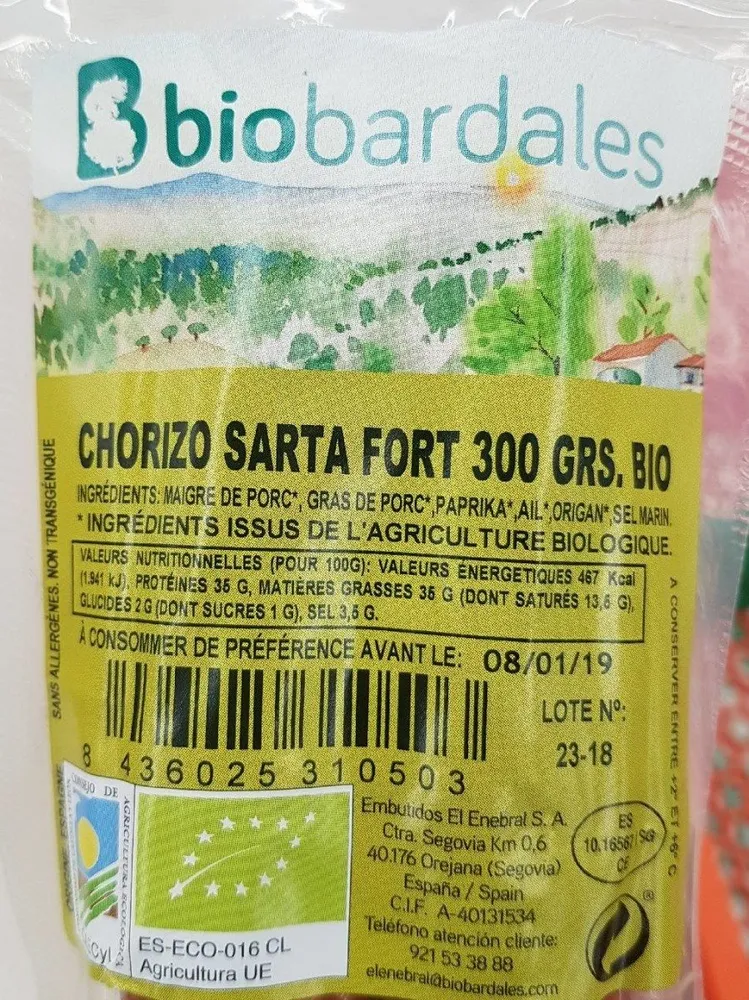 Chorizo Sarta Fort 300g