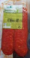 Cured organic chorizo hot slices
