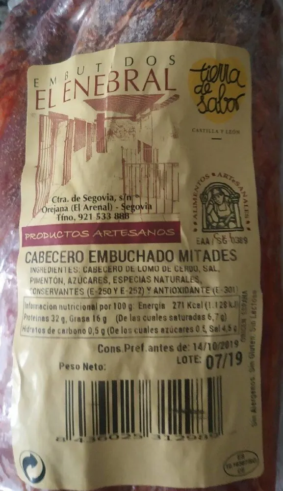 Cabecero embuchado mitades