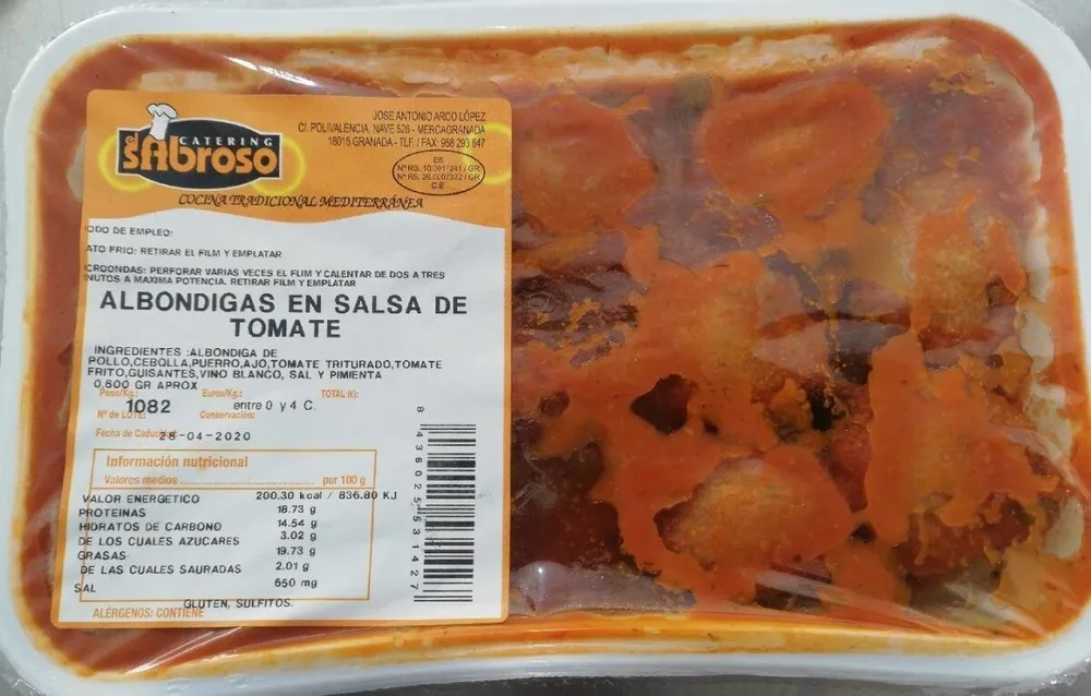 Albóndigas en salsa de tomate