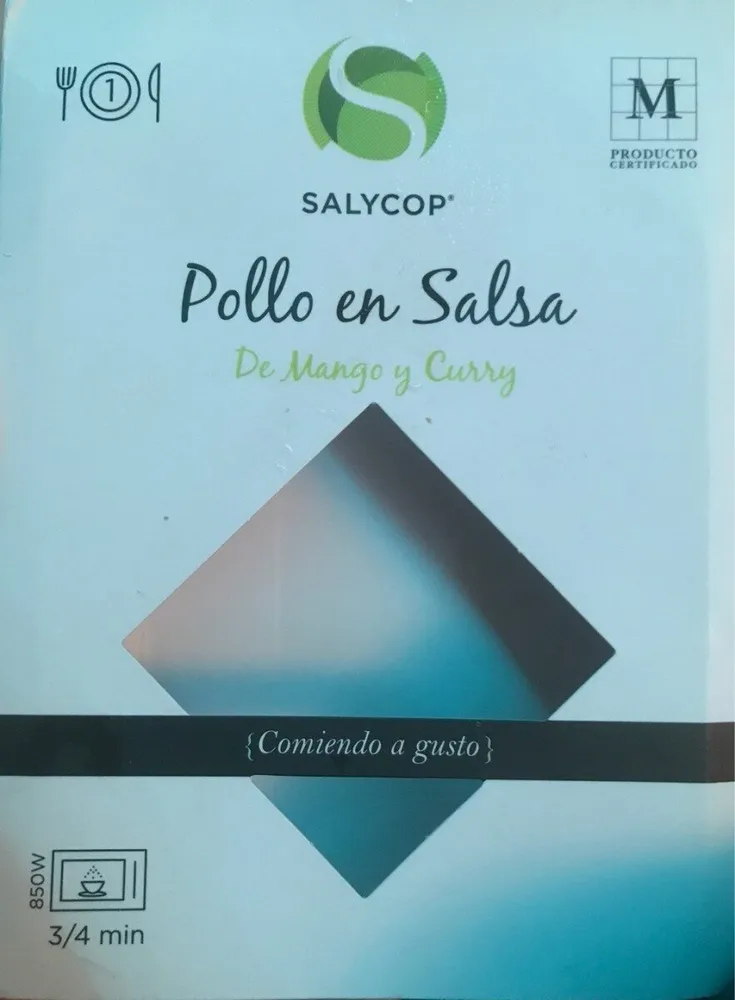 Pollo en salsa de mango y curry