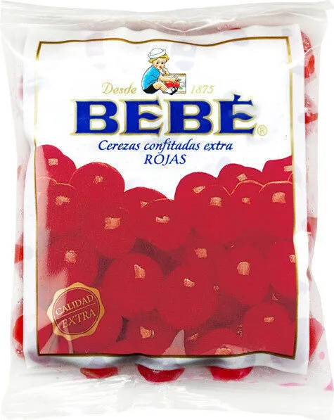 Cerezas confitadas escurridas