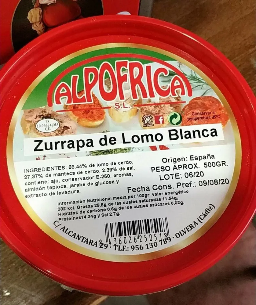 Zurrapa de Lomo Blanca