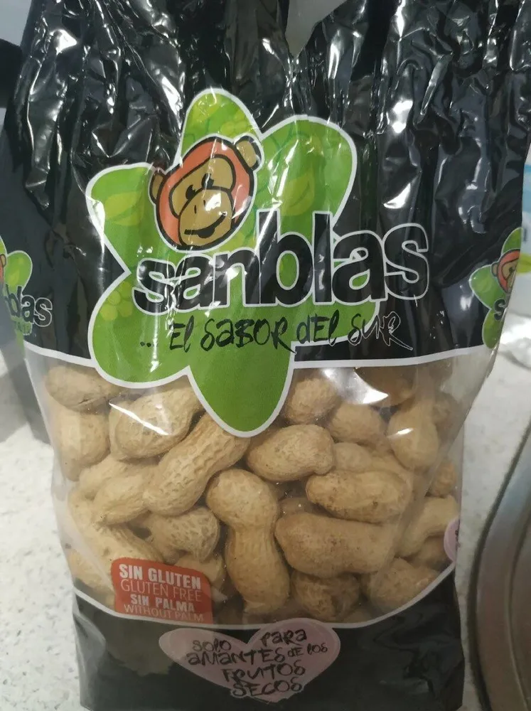 Cacahuetes con cáscara, tostado sin sal.