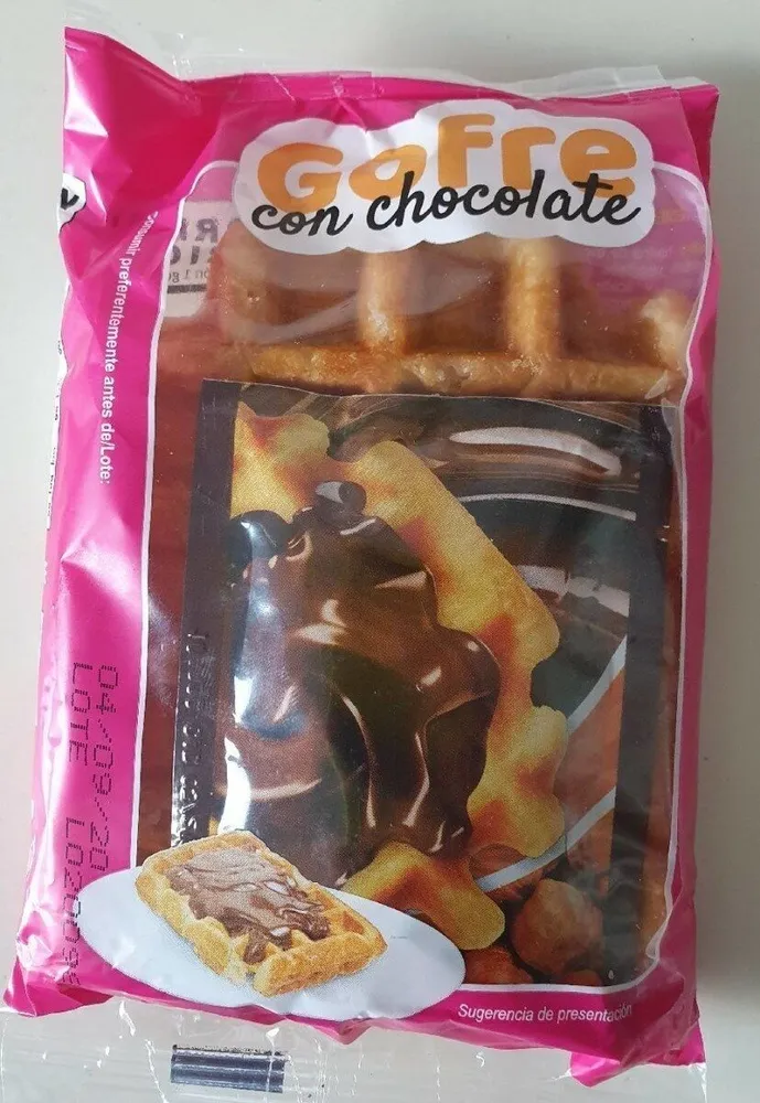Gofre con chocolate