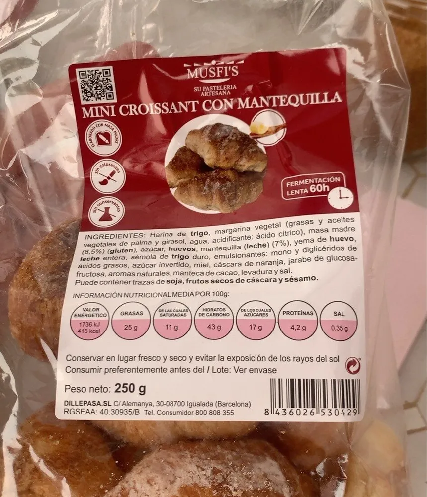 Mini Croissant con mantequilla