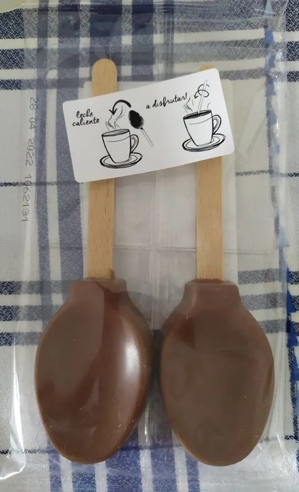 Cucharadas de chocolate con leche