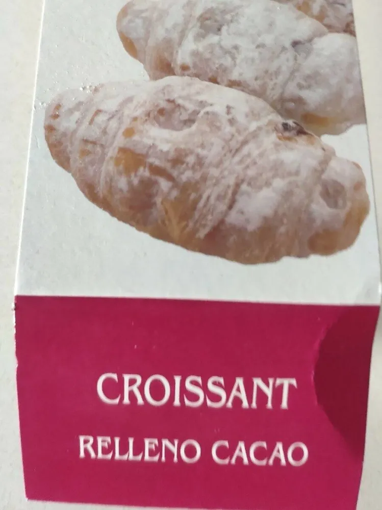Croissant relleno cacao