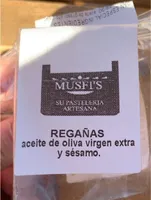 Regañas aceite de oliva virgen extra y sésamo