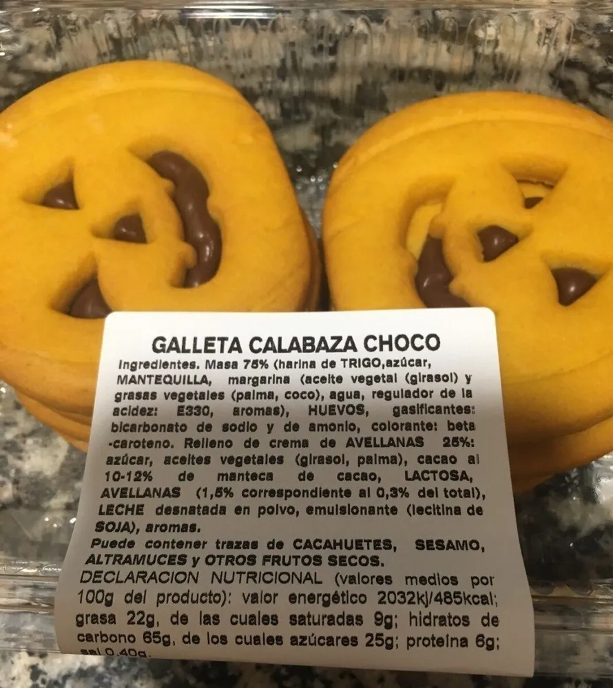Galleta calabaza choco