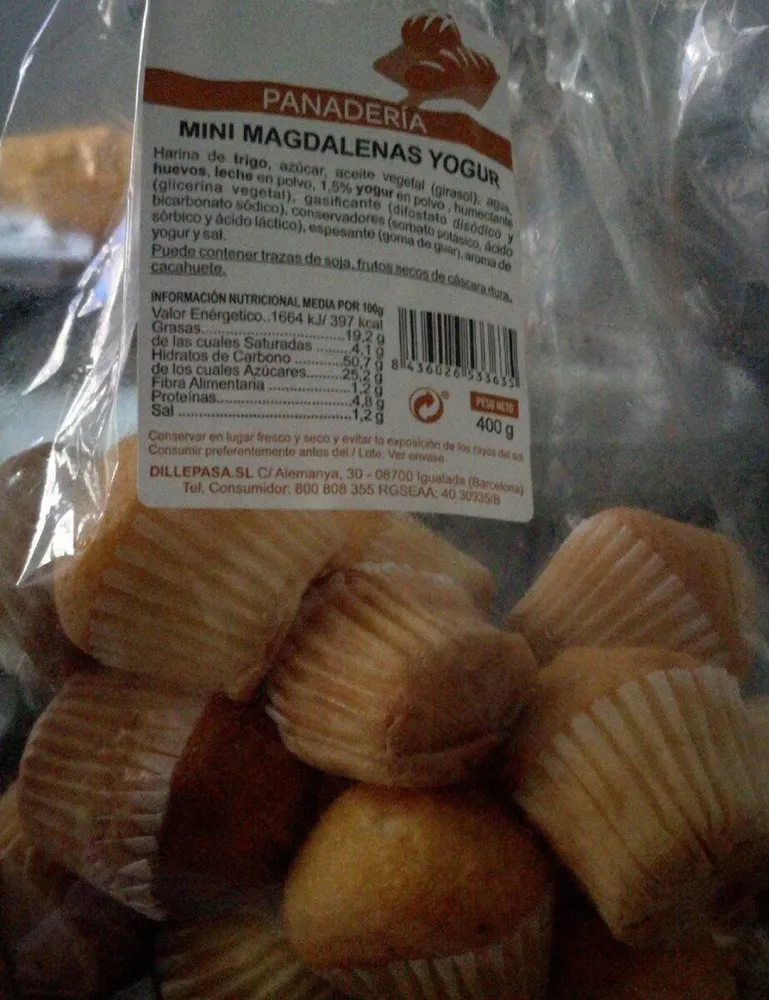 Mini magdalenas yogur
