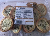 Pan tostado con aceite ajo y perejil