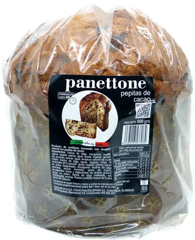 Panettone con pepitas de cacao