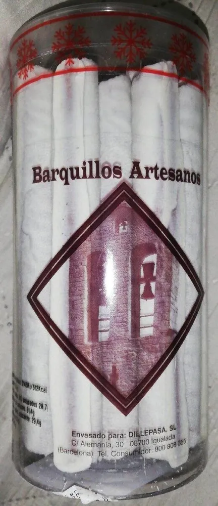 Neulas Barquillos Artesanos Cjocolate Blanco Dillepasa