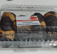 Croissant medio baño choco
