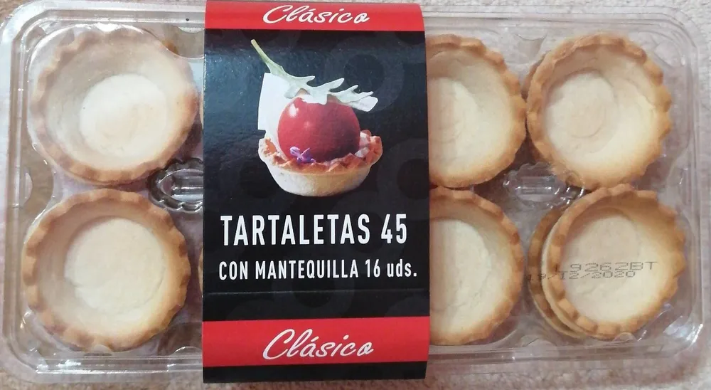 Tartaletas 45 con mantequilla