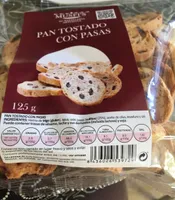 Pan tostado con pasas