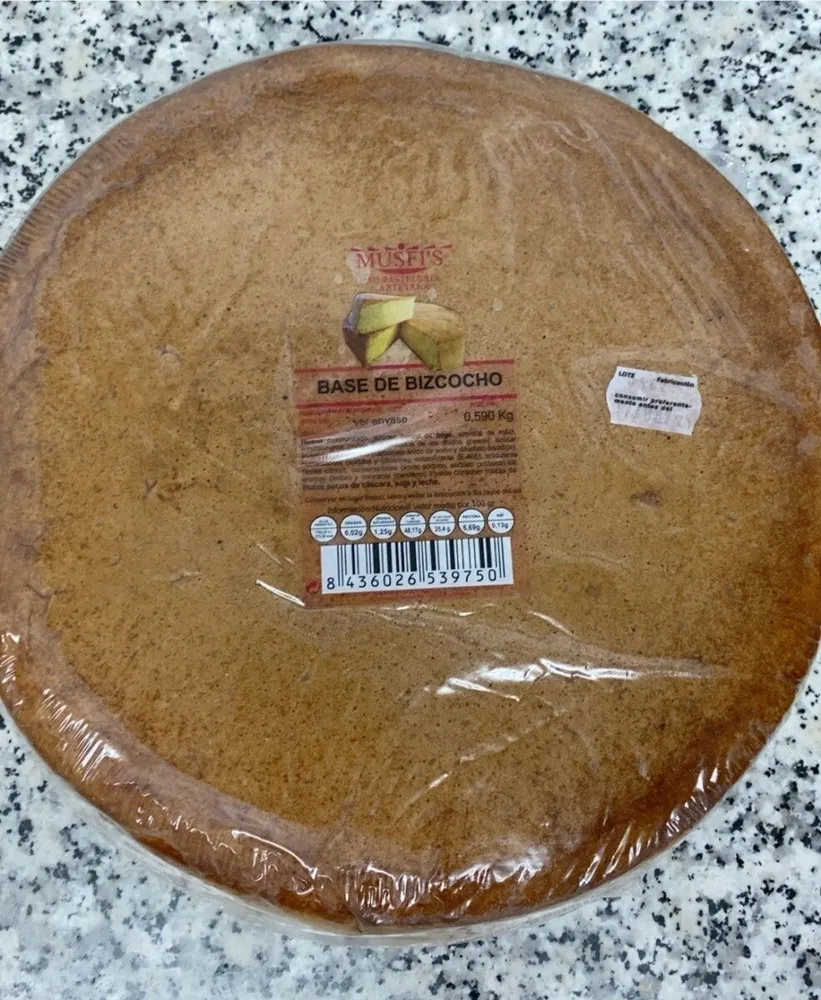 Base de bizcocho