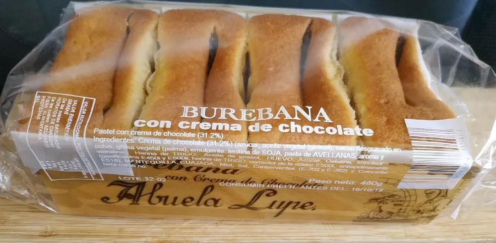 Burebana con crema de chocolate
