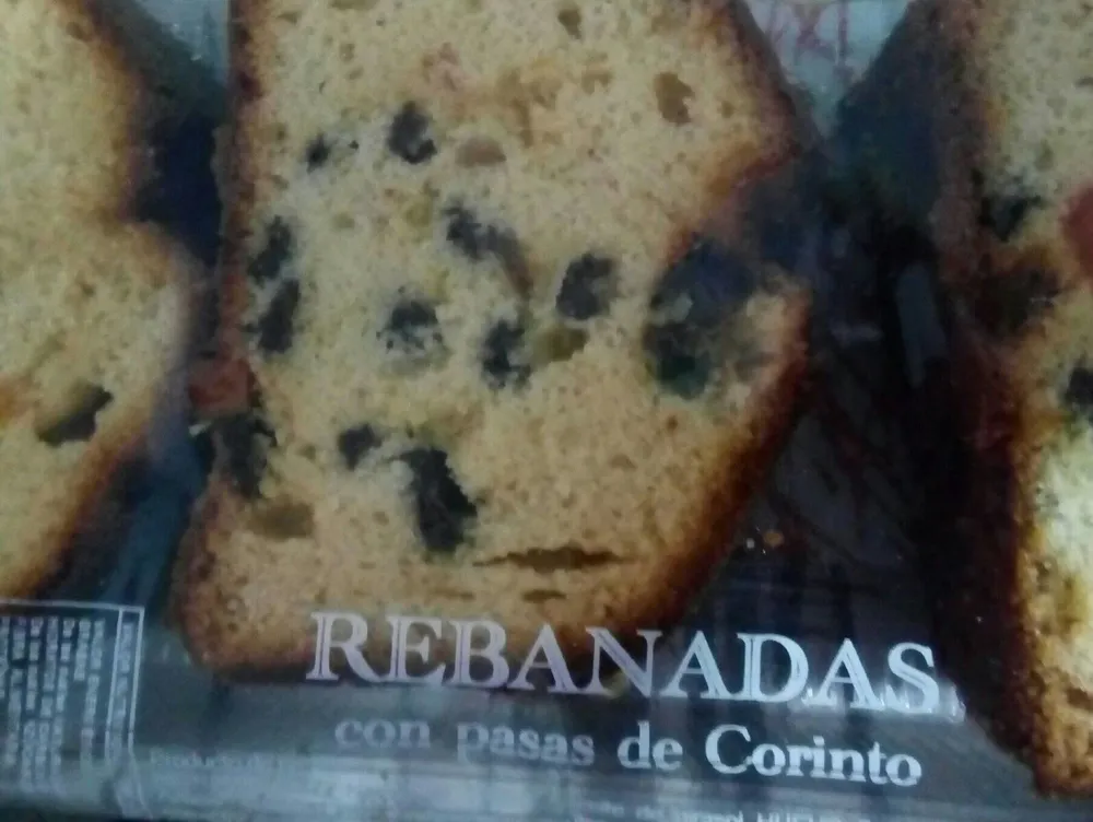 Rebanadas con pasas